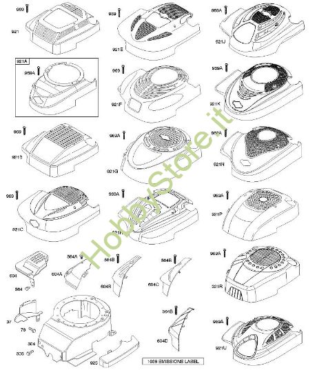 C - Alloggiamento/ripari ventola B&S - 12 €¦ 12H802-1824-B1 brand Stihl